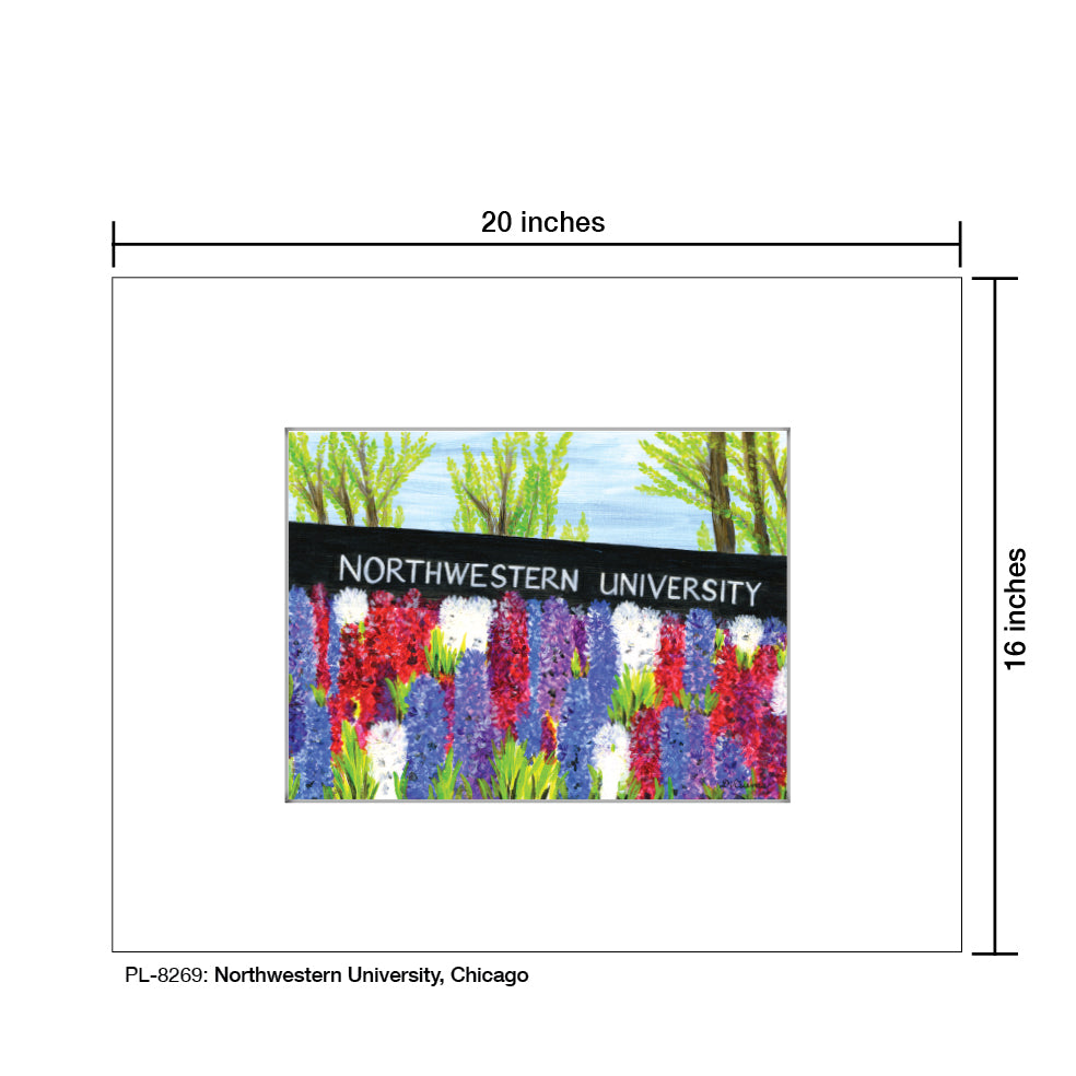 Northwestern University, Chicago, Print (#8269) - Printed Canvas
