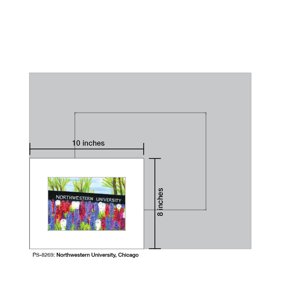 Northwestern University, Chicago, Print (#8269) - Printed Canvas