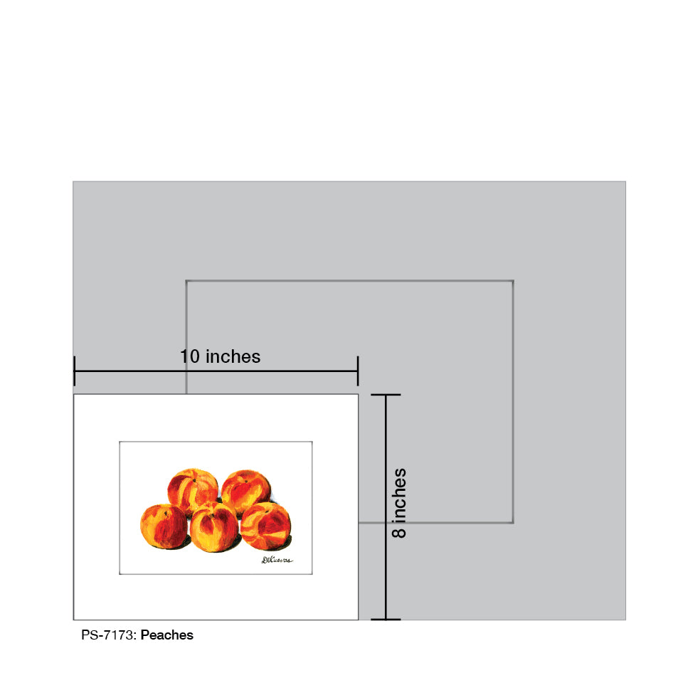 Peaches, Print (#7173A), Print Matted, www.printedcanvas.com