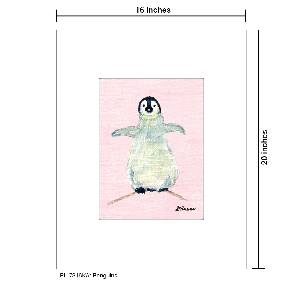 Penguins, Print (#7316KA), Printe Matted, www.printedcanvas.com