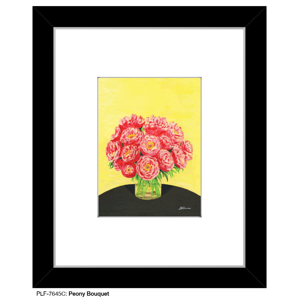 Peony Bouquet, Print (#7645C) - Printed Canvas