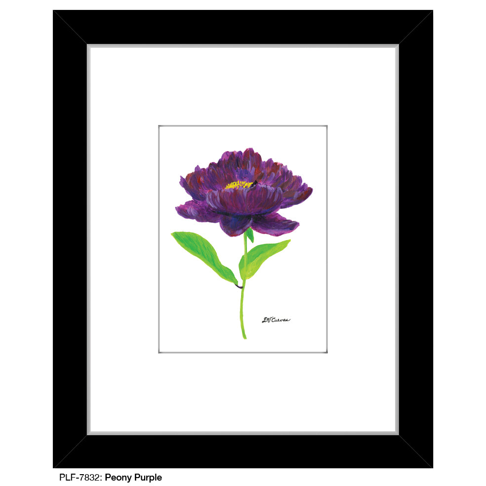 Peony Purple, Print (#7832) - Printed Canvas