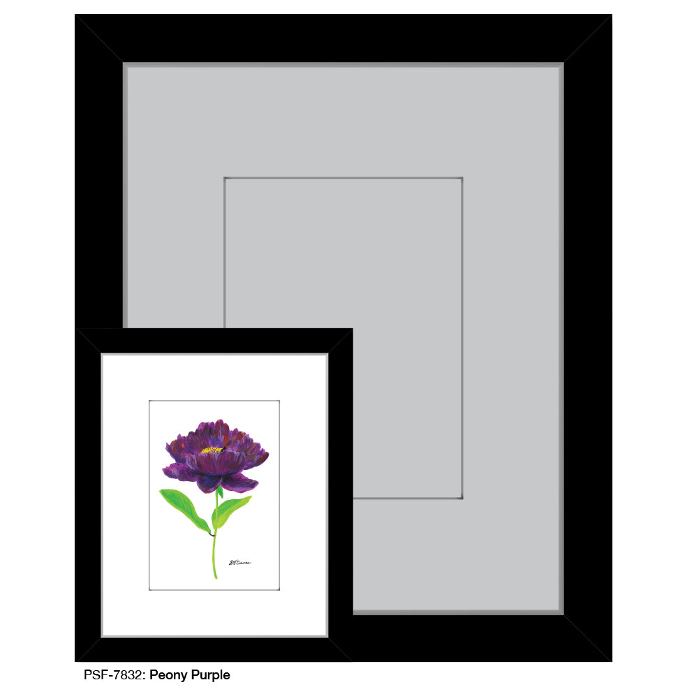 Peony Purple, Print (#7832) - Printed Canvas
