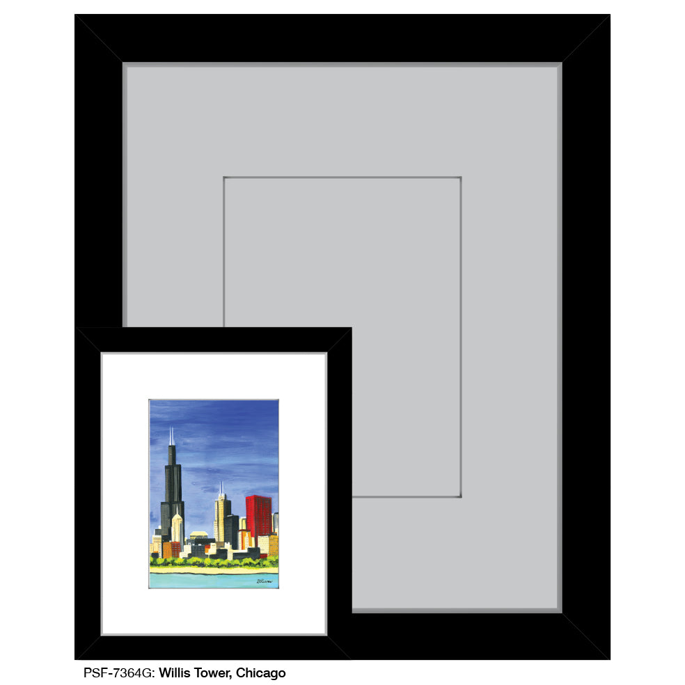 Willis Tower, Chicago, Print (#7364G) - Printed Canvas