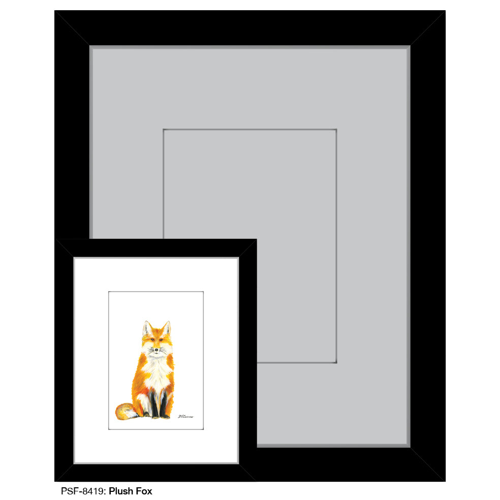 Plush Fox, Print (#8419C), Print Matted, www.printedcanvas.com
