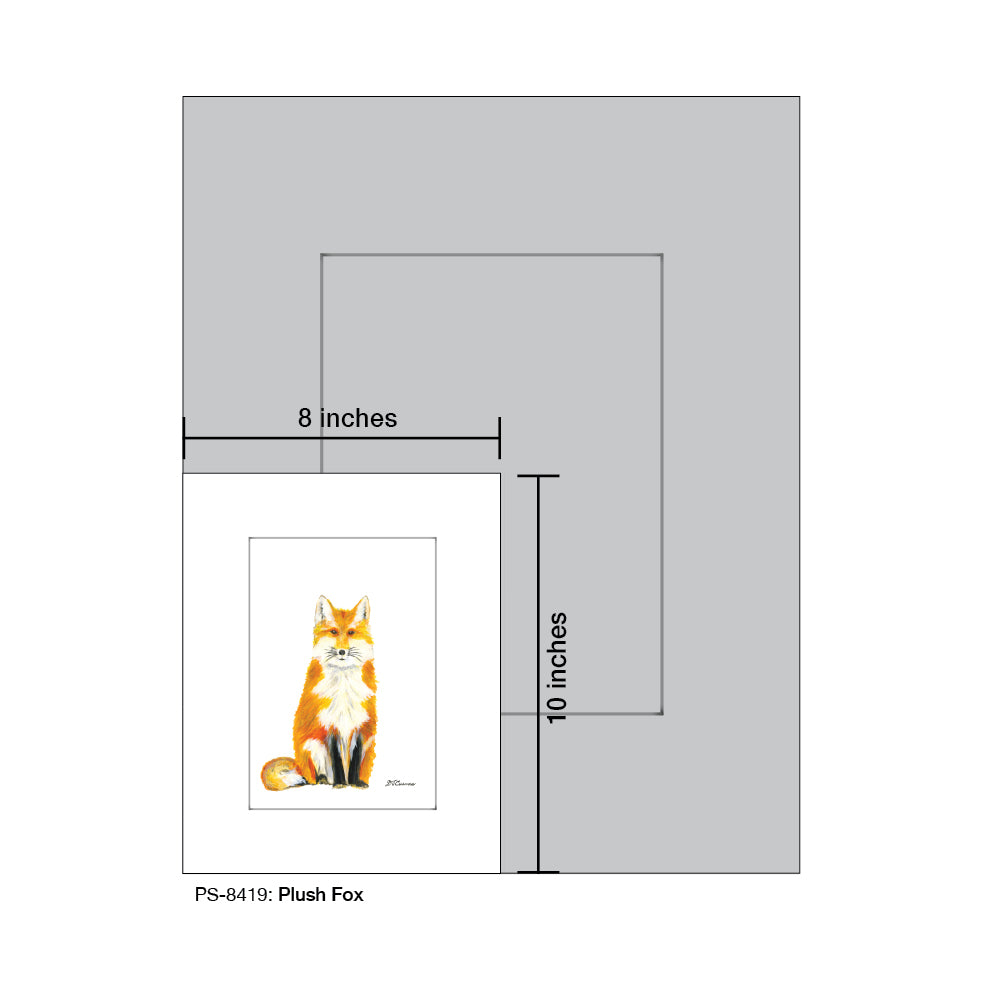 Plush Fox, Print (#8419C), Print Matted, www.printedcanvas.com