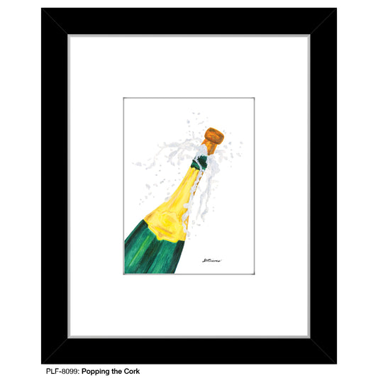 Popping the Cork, Print (#8099F), Print Matted, www.printedcanvas.com