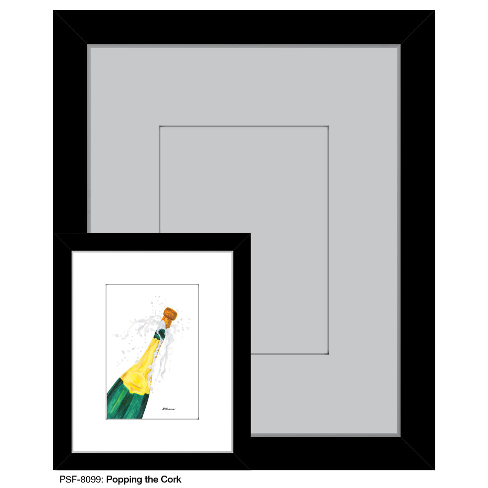 Popping the Cork, Print (#8099F), Print Matted, www.printedcanvas.com