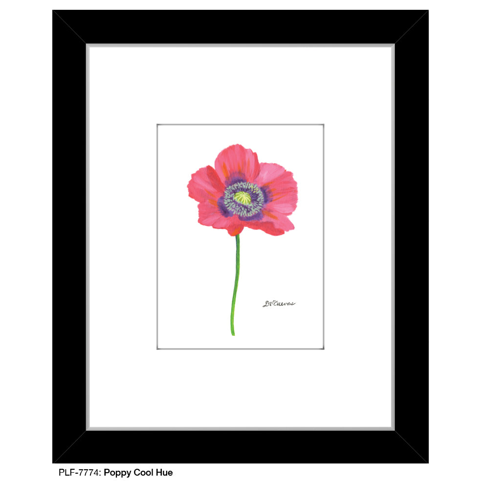 Poppy Cool Hue, Print (#7774A) - Printed Canvas