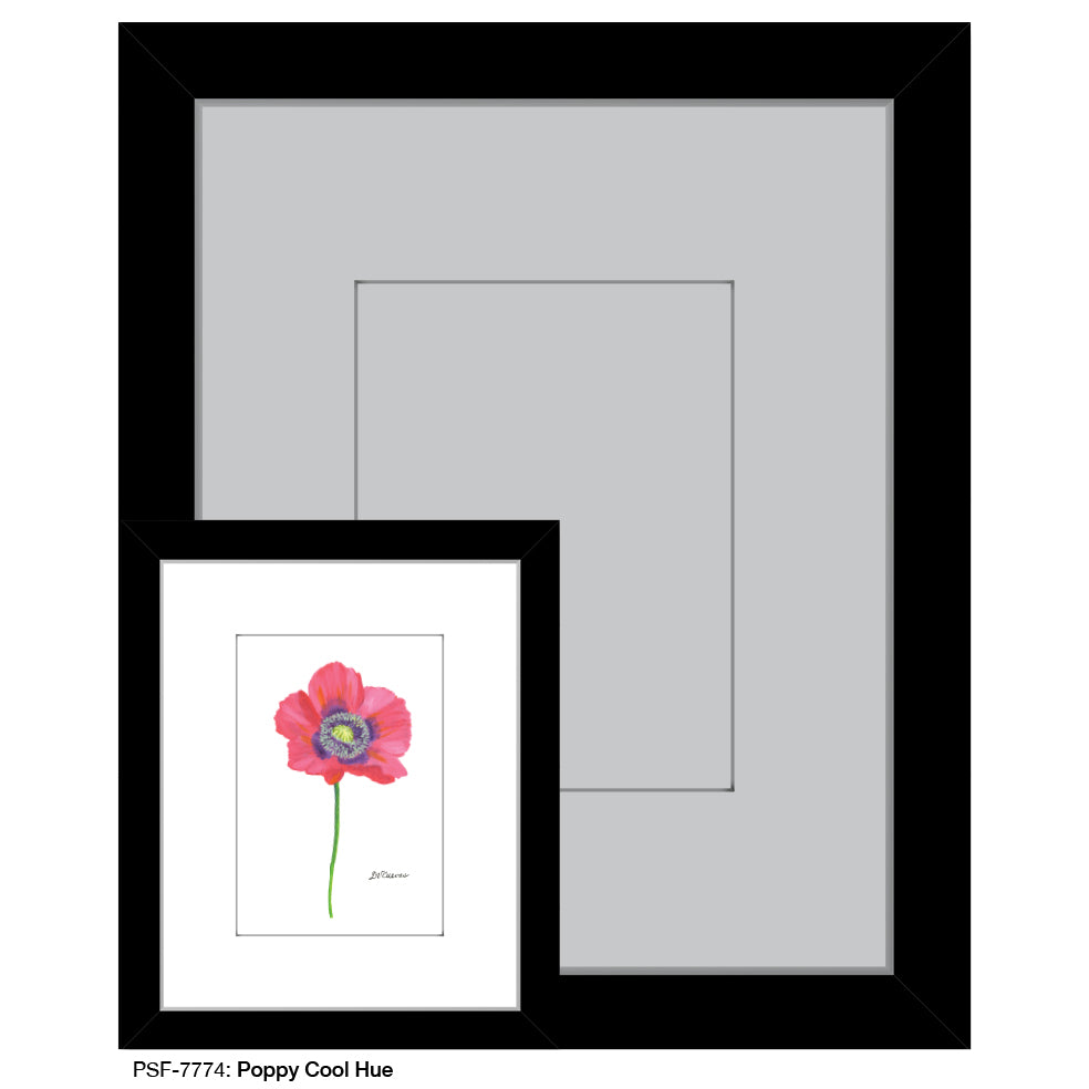 Poppy Cool Hue, Print (#7774A) - Printed Canvas