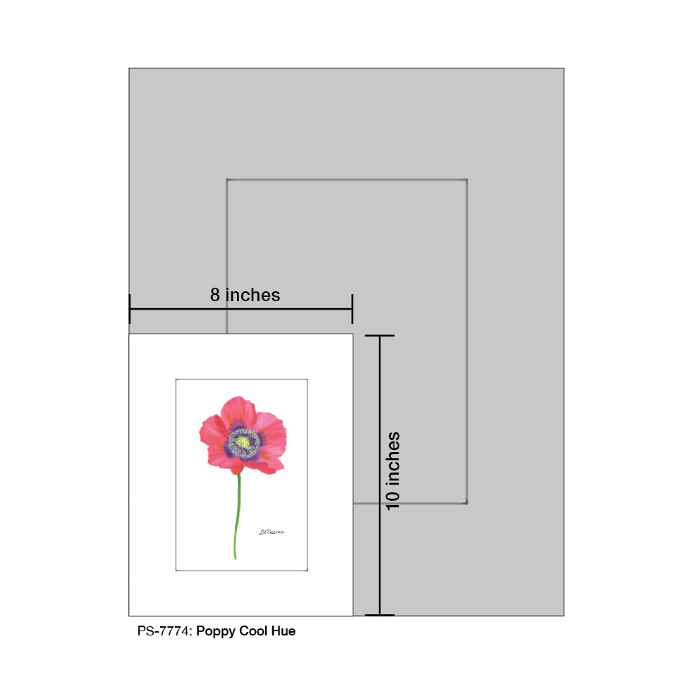 Poppy Cool Hue, Print (#7774A) - Printed Canvas