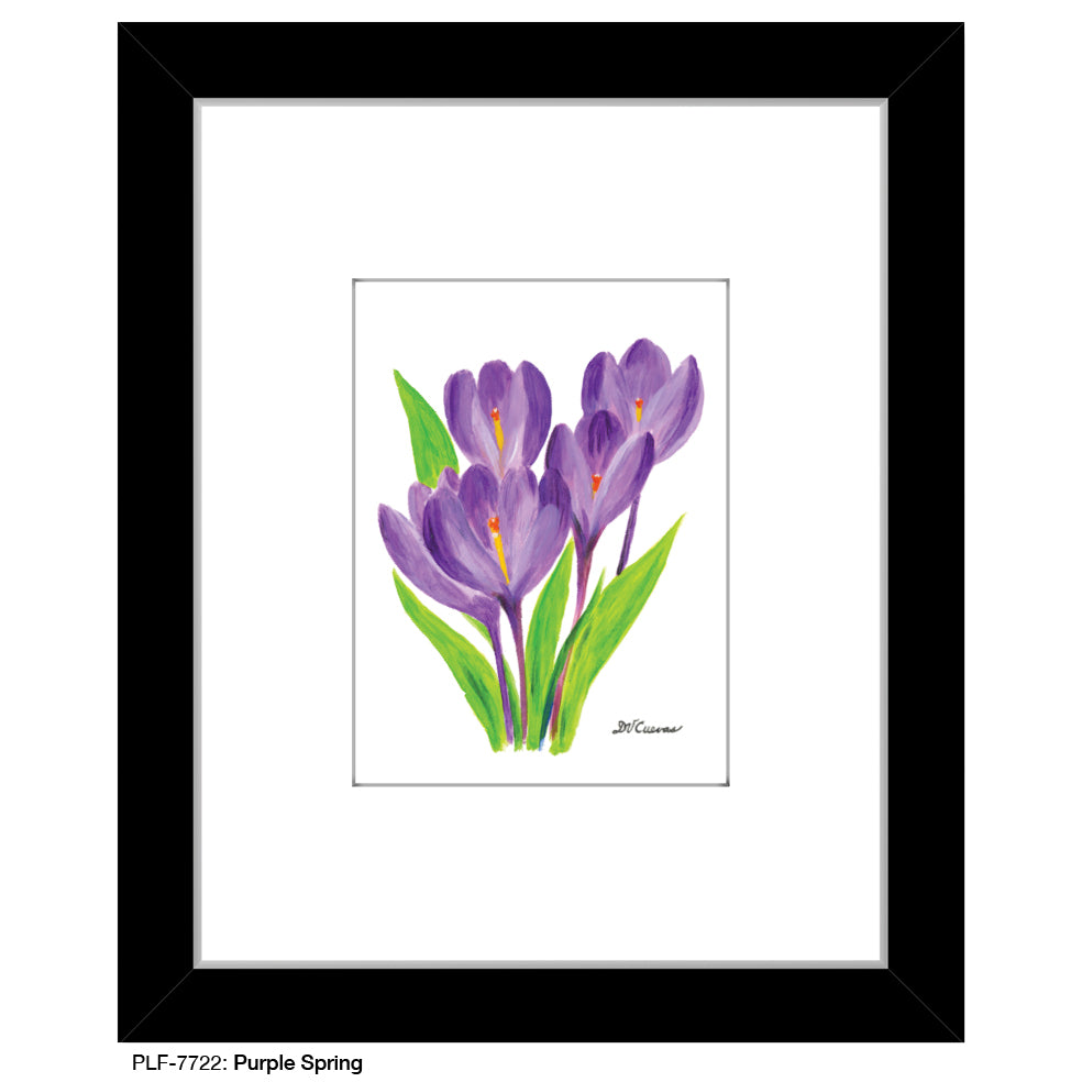Purple Spring, Print (#7722A), Print Matted, www.printedcanvas.com