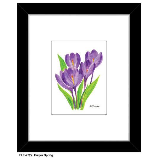 Purple Spring, Print (#7722A), Print Matted, www.printedcanvas.com
