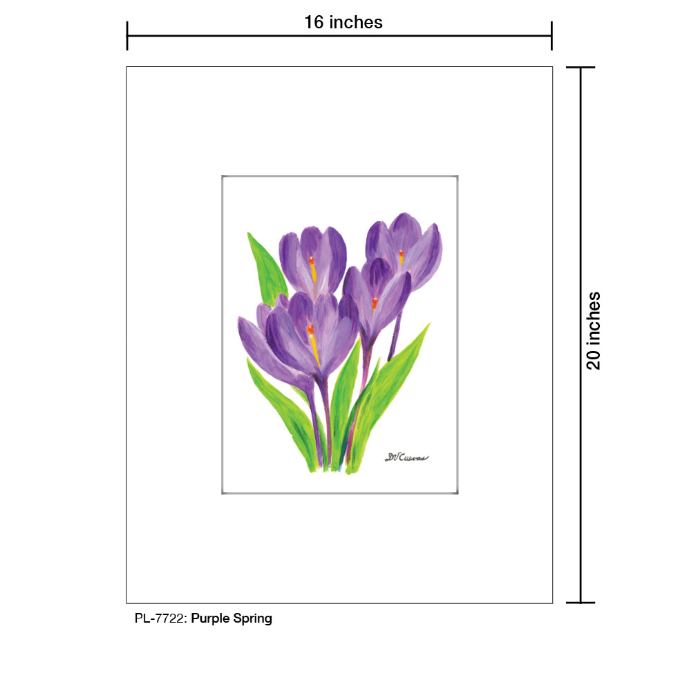 Purple Spring, Print (#7722A), Printe Matted, www.printedcanvas.com
