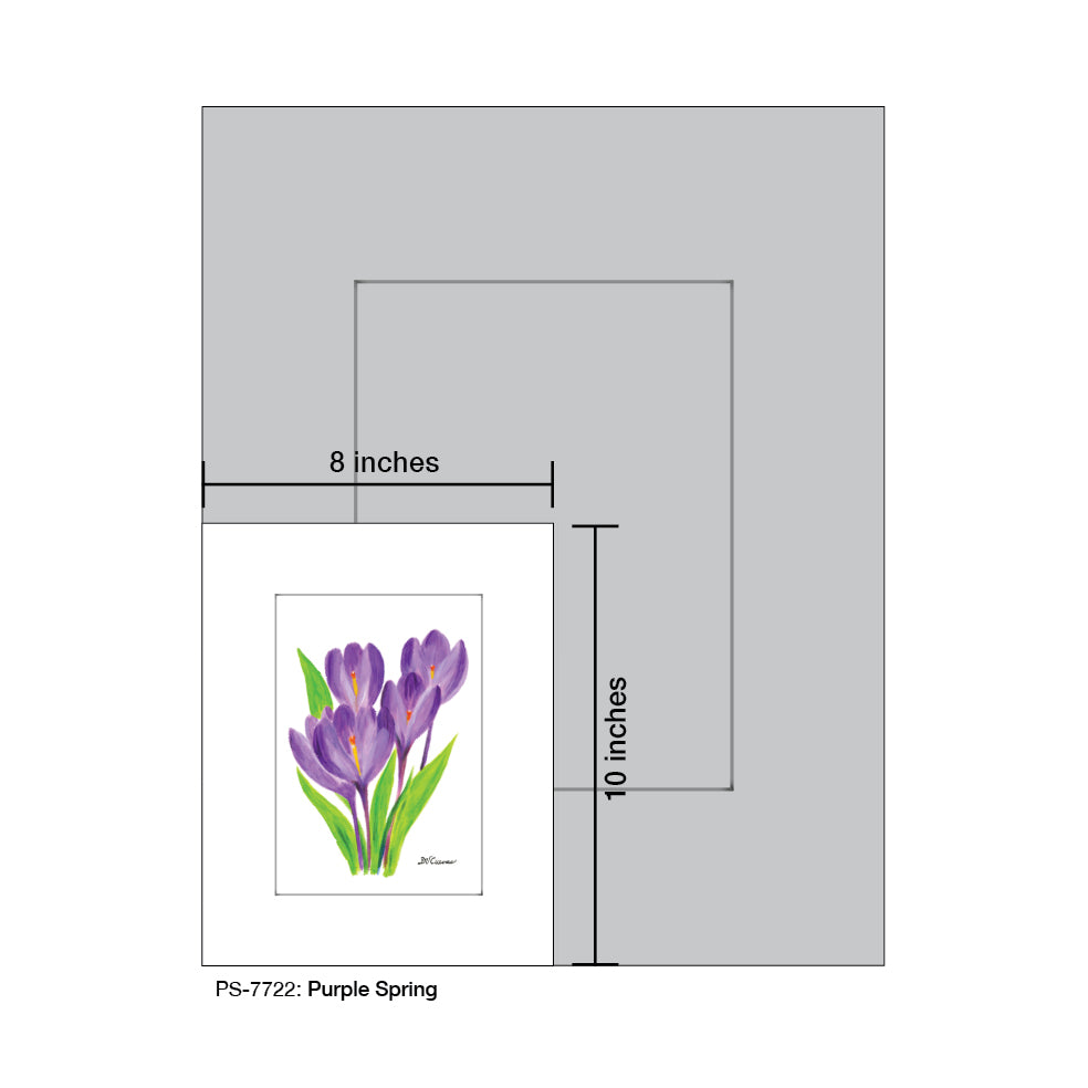 Purple Spring, Print (#7722A), Print Matted, www.printedcanvas.com