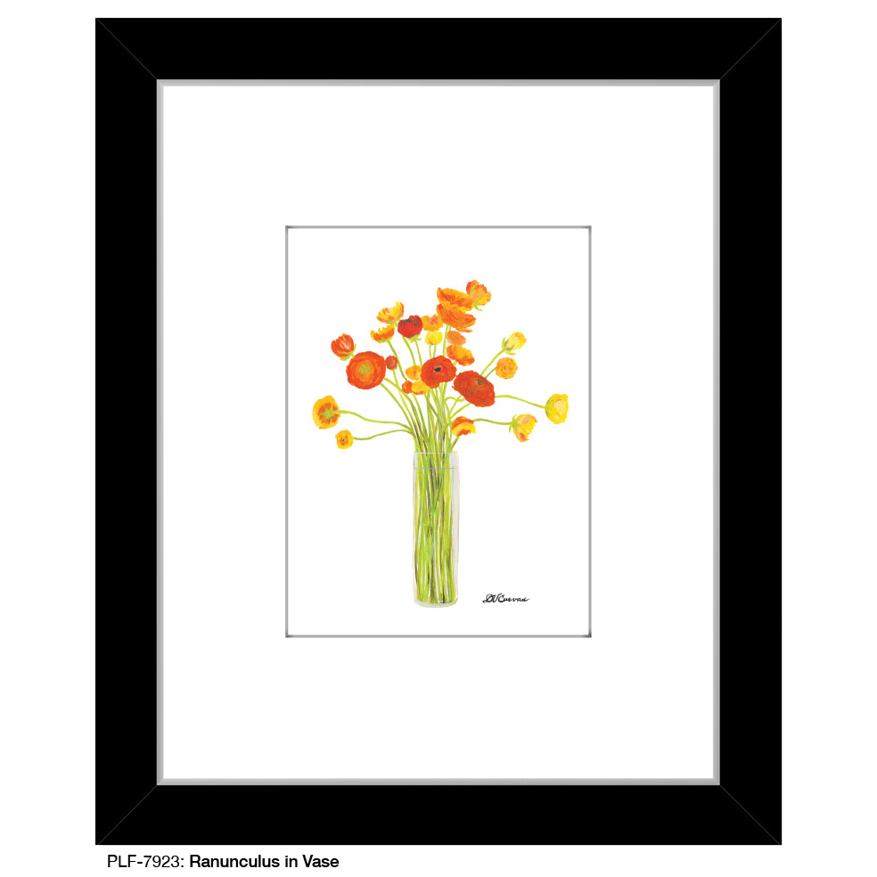 Ranunculus in Vase, Print (#7923) - Printed Canvas