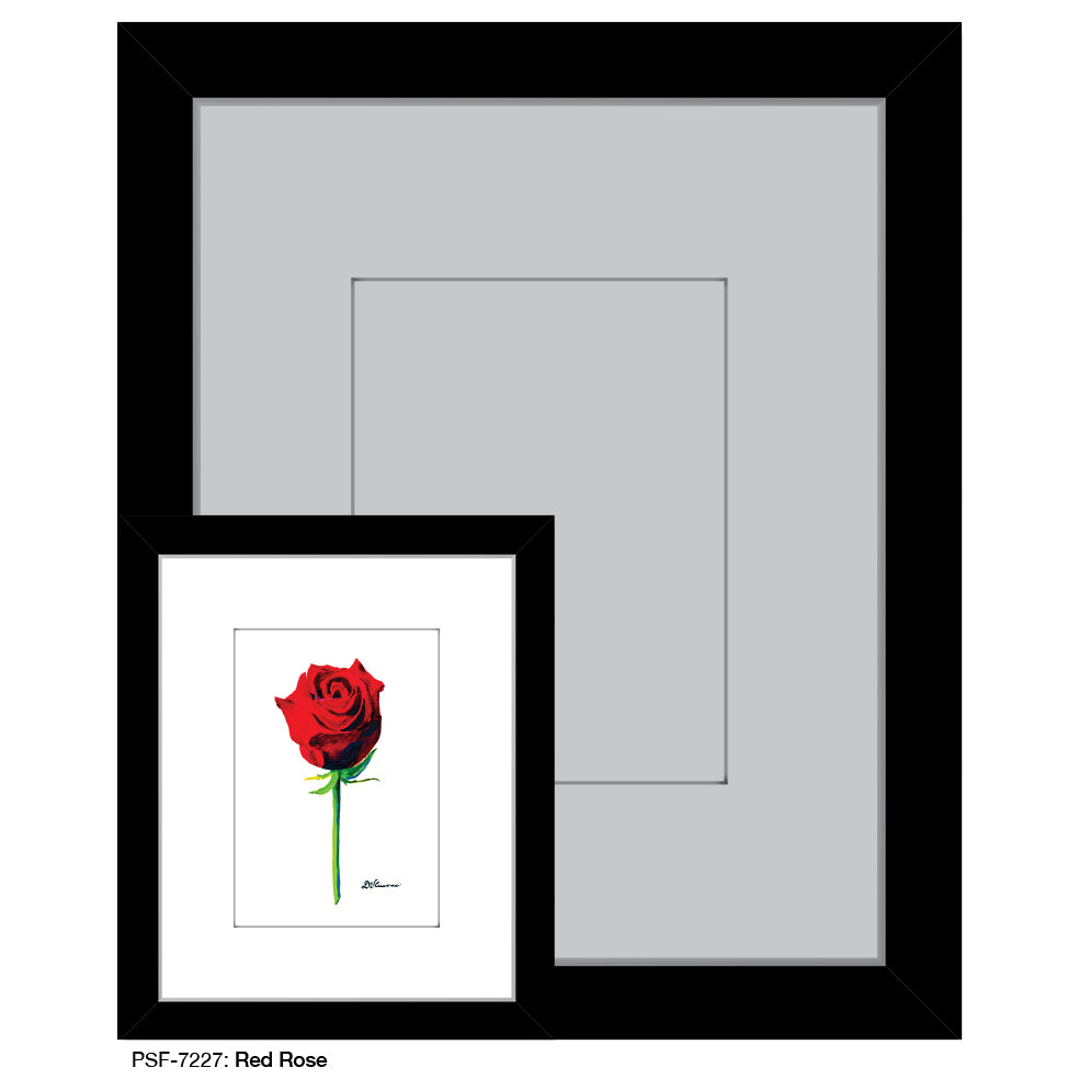 Red Rose, Print (#7227) - Printed Canvas