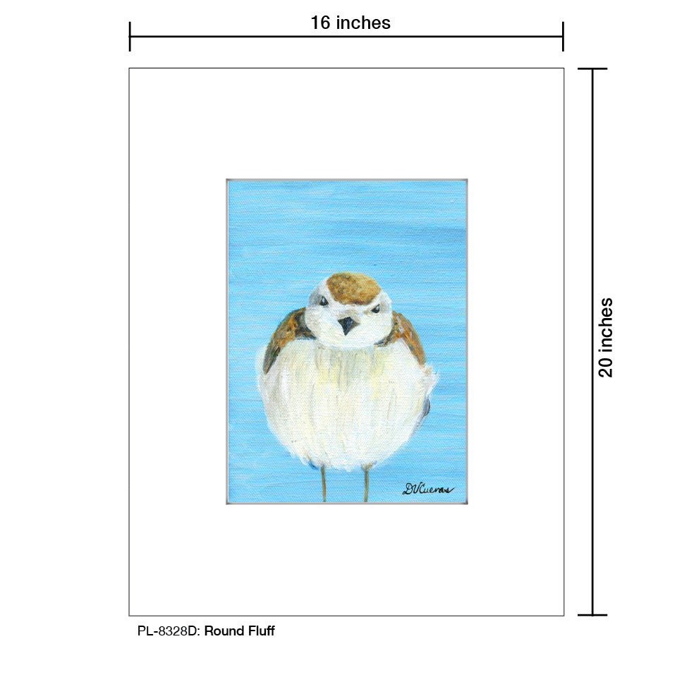 Round Fluff, Print (#8328D), Printe Matted, www.printedcanvas.com