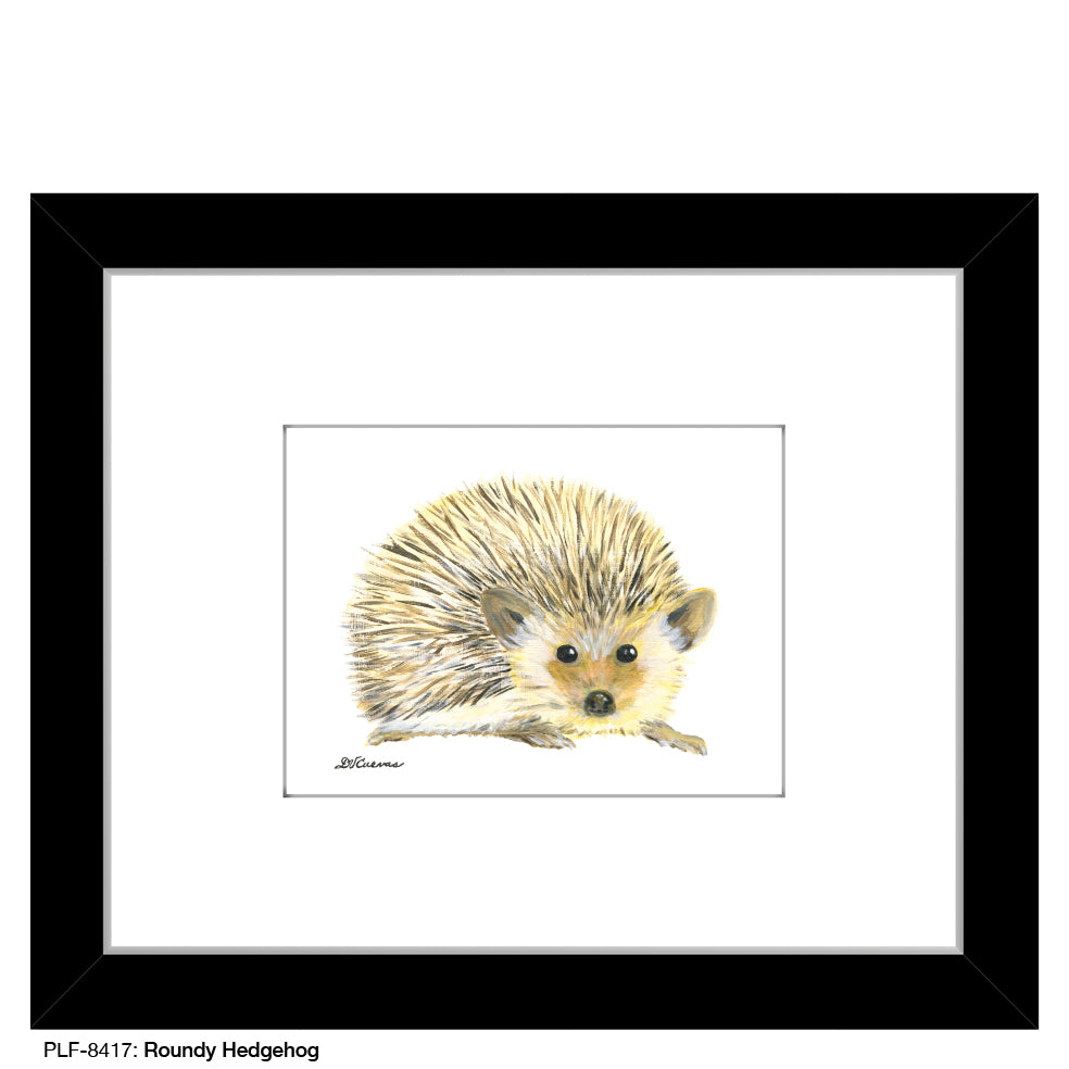 Roundy Hedgehog, Print (#8417D), Print Matted, www.printedcanvas.com