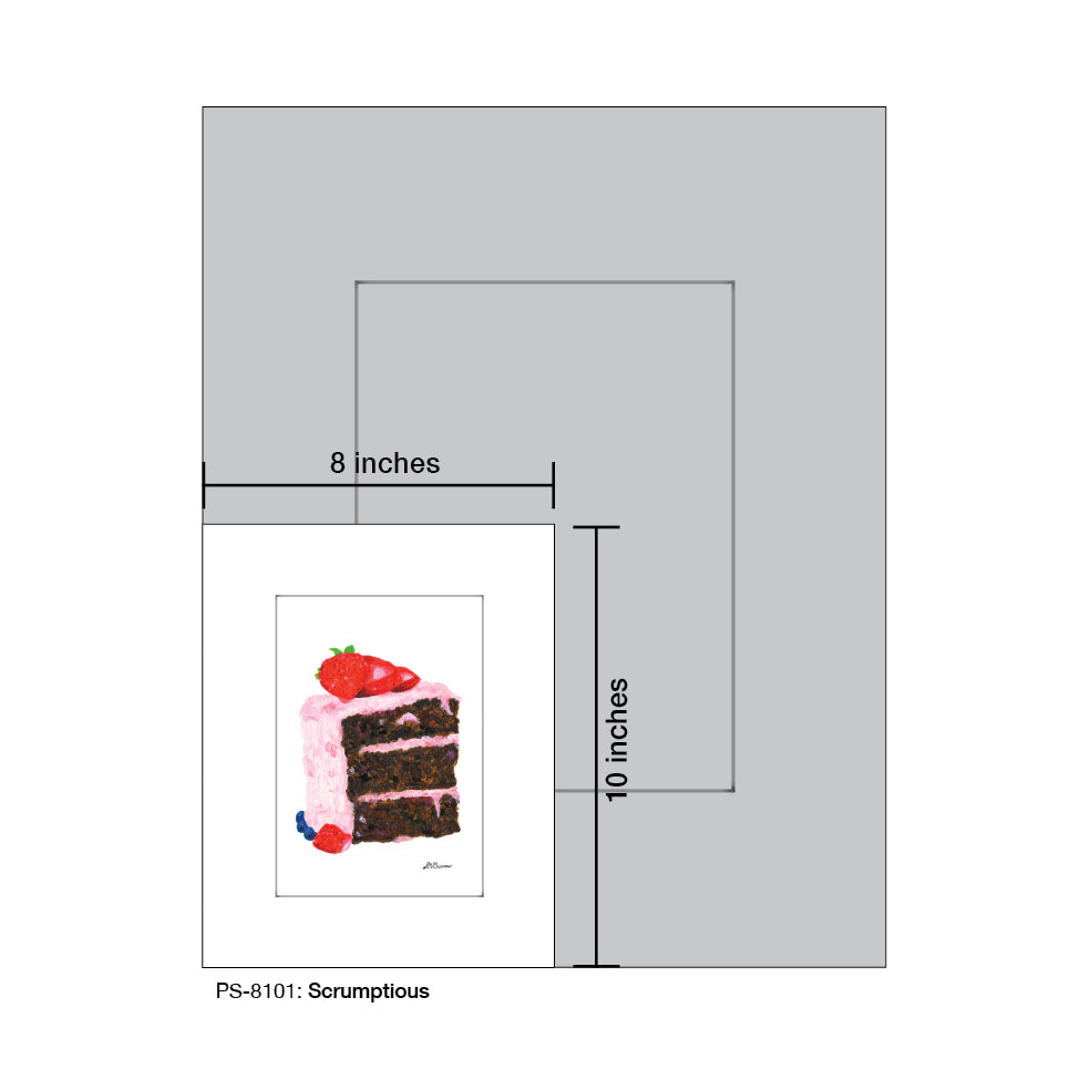 Scrumptious, Print (#8101F), Print Matted, www.printedcanvas.com