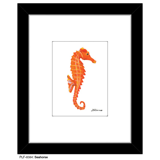 Seahorse, Print (#8384B), Print Matted, www.printedcanvas.com