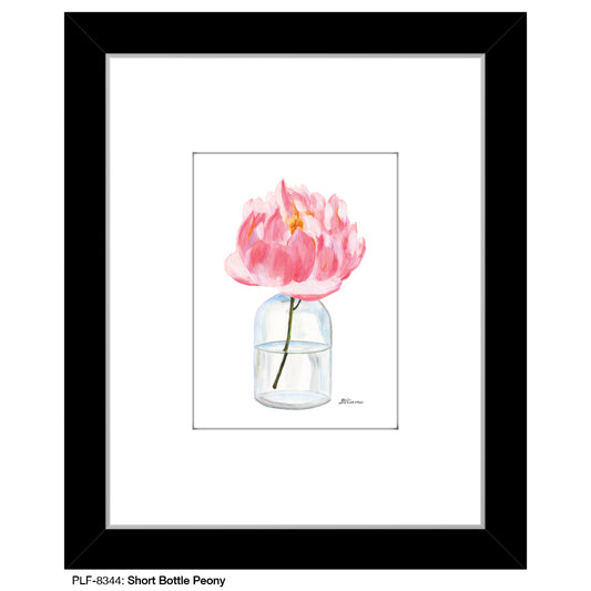 Short Bottle Peony, Print (#8344A), Print Matted, www.printedcanvas.com