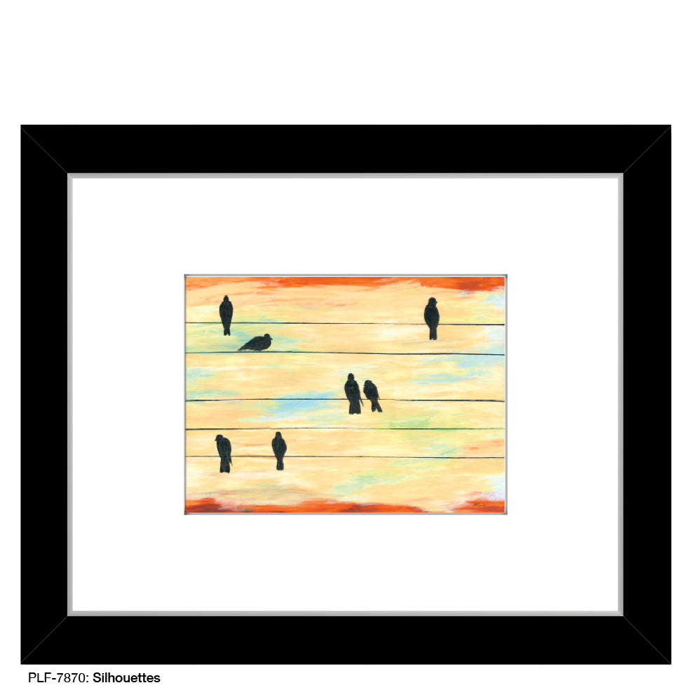 Silhouettes, Print (#7870A), Print Matted, www.printedcanvas.com