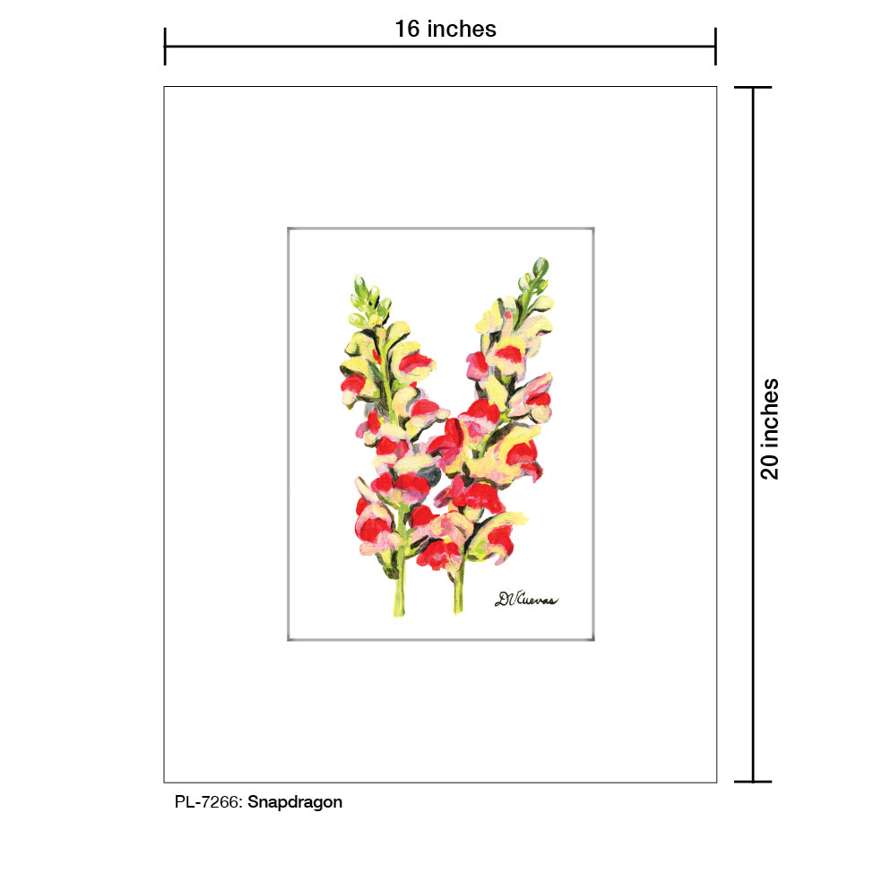 Snapdragon, Print (#7266) - Printed Canvas