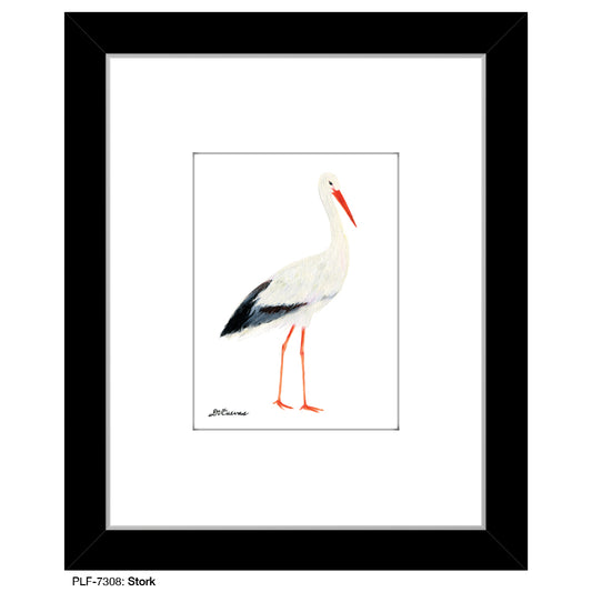 Stork, Print (#7308B), Print Matted, www.printedcanvas.com