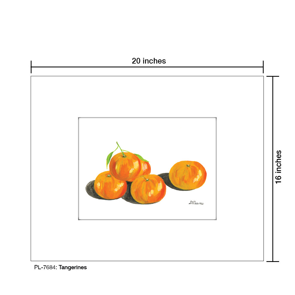 Tangerines, Print (#7684A), Printe Matted, www.printedcanvas.com
