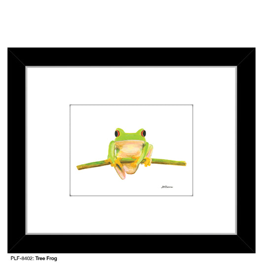 Tree Frog, Print (#8402P), Print Matted, www.printedcanvas.com