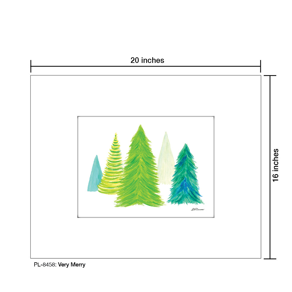 Very Merry, Print (#8458A), Printe Matted, www.printedcanvas.com