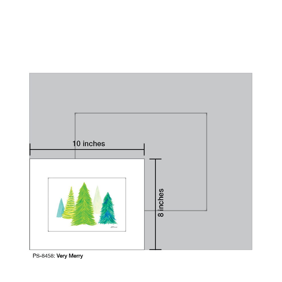 Very Merry, Print (#8458) - Printed Canvas
