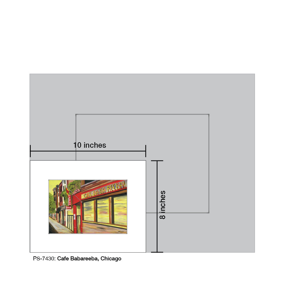 Cafe Ba Ba Reeba, Chicago, Print (#7430) - Printed Canvas