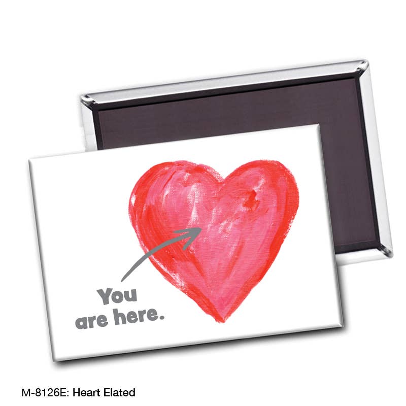 Heart Elated, Magnet (M-8126E), Front, printedcanvas.com