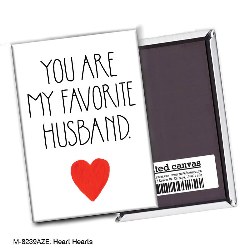 Heart Hearts, Magnet (M-8239AZE), front, printedcanvas.com