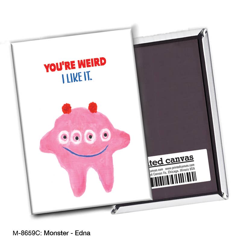 Monster - Edna, Magnet (M-8659C), front, printedcanvas.com