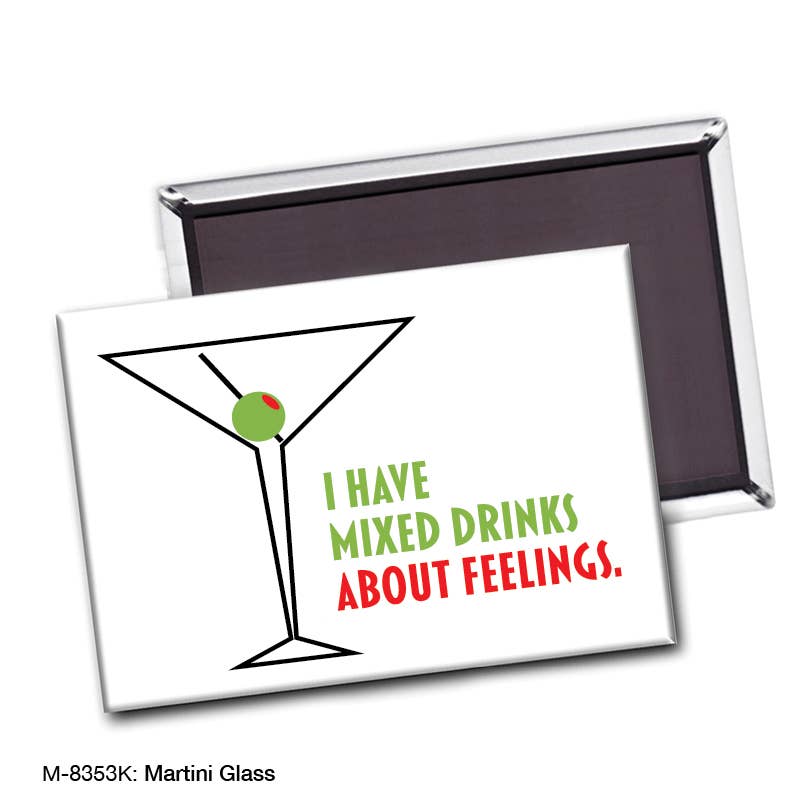 Martini Glass, Magnet (M-8353K), front, printedcanvas.com