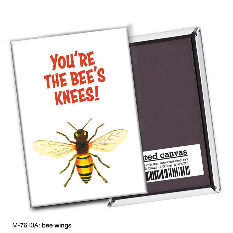 Bee Wings, Magnet (M-7613A), front, printedcanvas.com