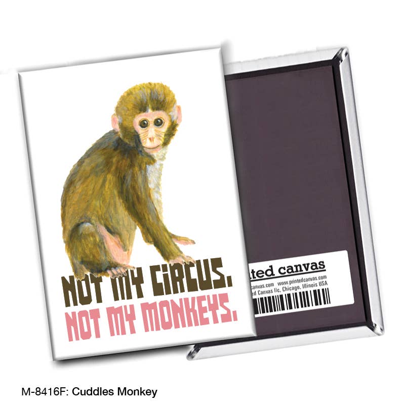 Cuddles Monkey, Magnet (M-8416F), front, printedcanvas.com