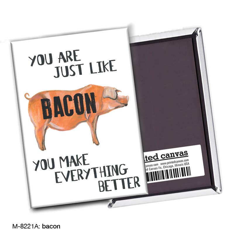 Bacon, Magnet (M-8221A), front, printedcanvas.com