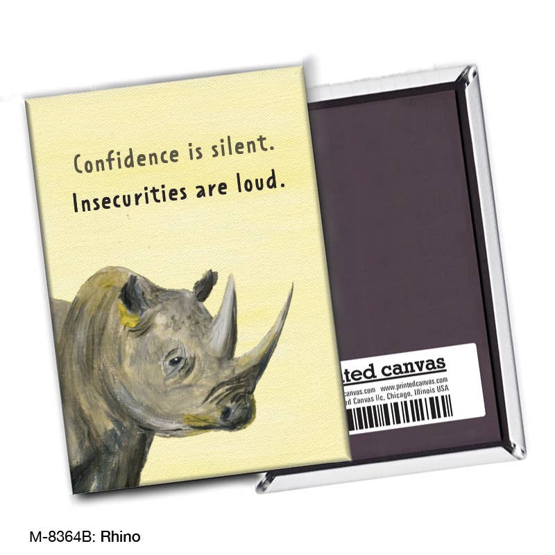 Rhino, Magnet (M-8364B), front, printedcanvas.com
