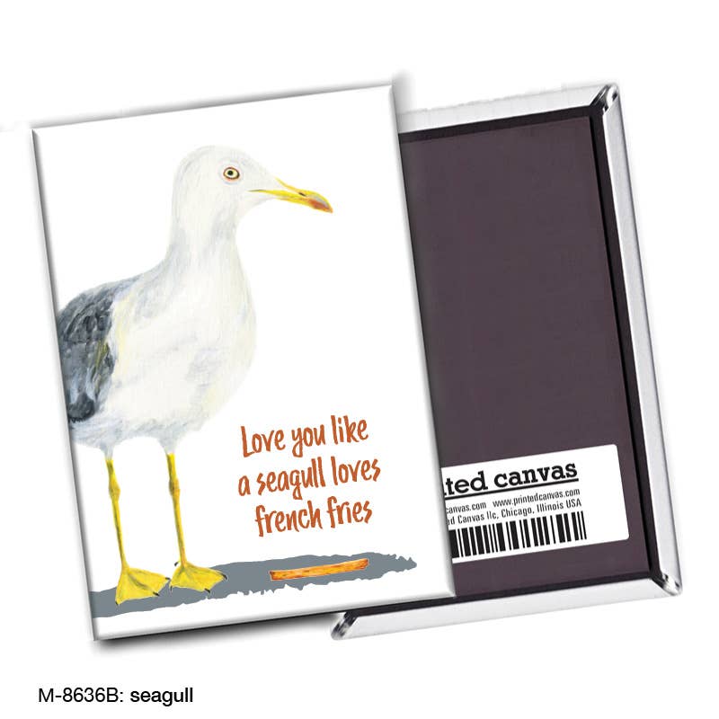 Seagull, Magnet (M-8636B), front, printedcanvas.com
