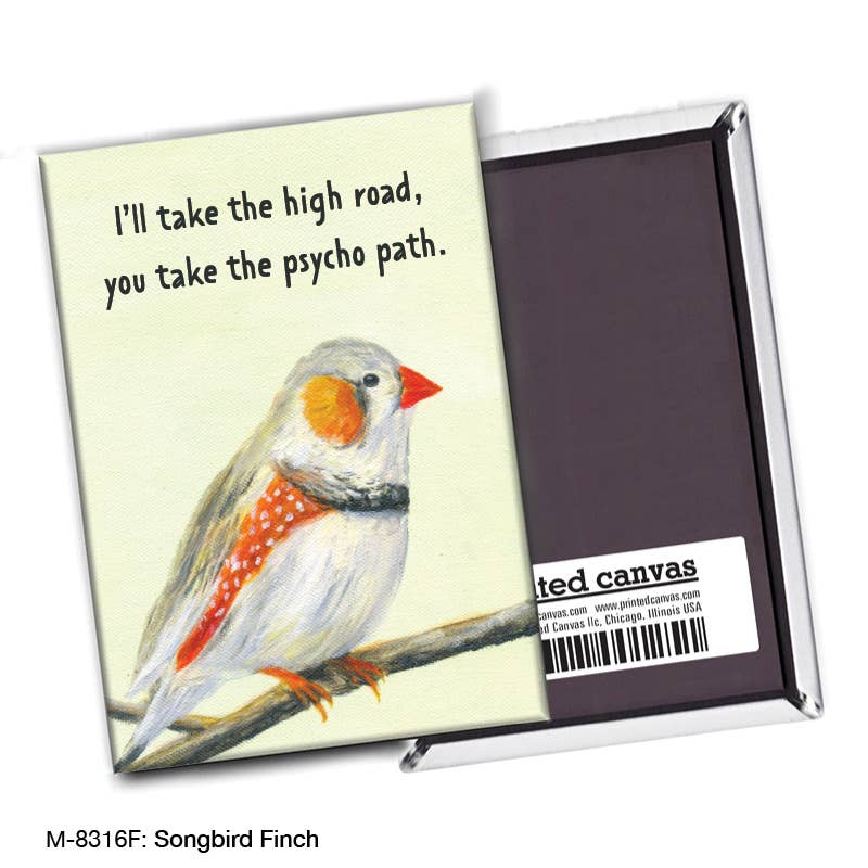 Songbird Finch, Magnet (M-8316F), front, printedcanvas.com