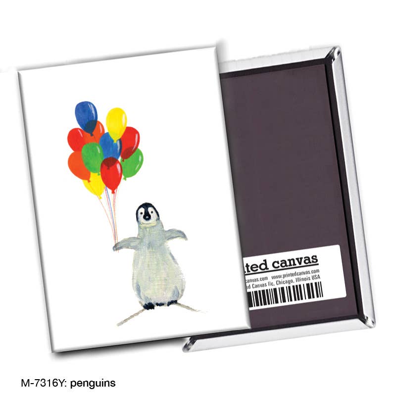 Penguins, Magnet (M-7316Y), front, printedcanvas.com
