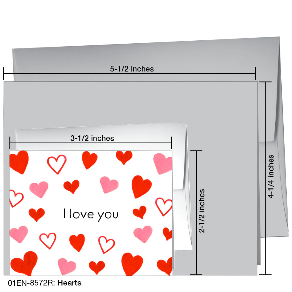 Hearts, Greeting Card (8572R), Enclosure, printedcanvas.com