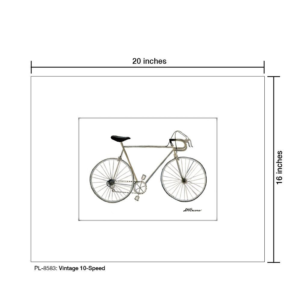 Vintage 10-Speed, Print (#8583B), Printe Matted, www.printedcanvas.com