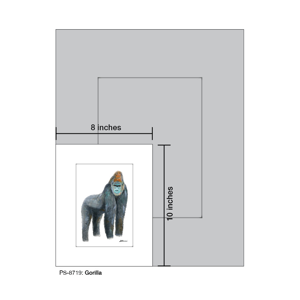 Gorilla, Print (#8719) - Printed Canvas