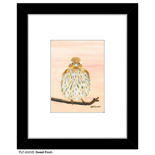 Sweet Finch, Print (#8325D), Print Matted, www.printedcanvas.com