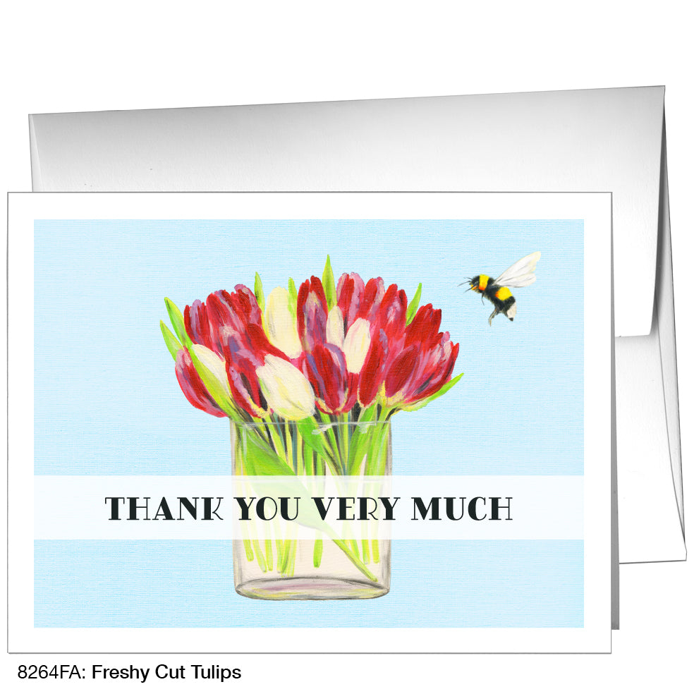 Freshly Cut Tulips, Greeting Card (8264FA), A2, printedcanvas.com